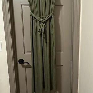 Lane Bryant Olive Maxi Dress plus size 0X 1X 14/16